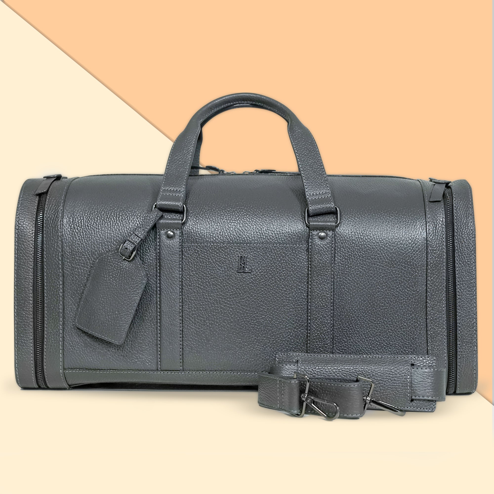 Romeo Duffle – Textured Black | Premium Travel & Lifestyle Bag
