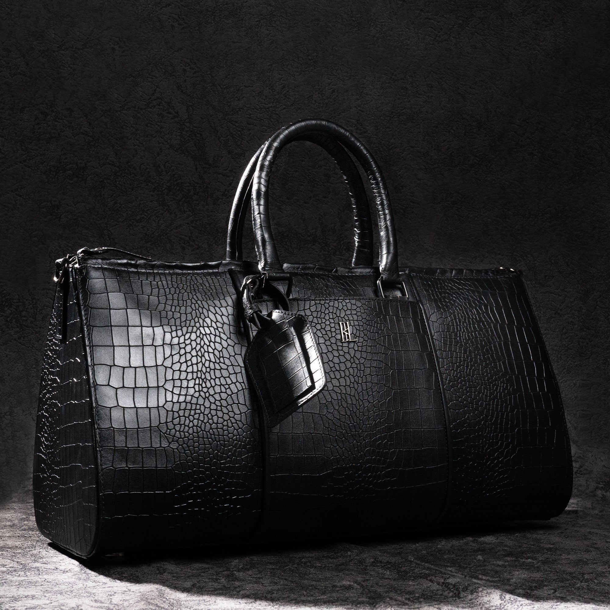 Knight Duffle – Croc Black | Premium Travel & Lifestyle Bag